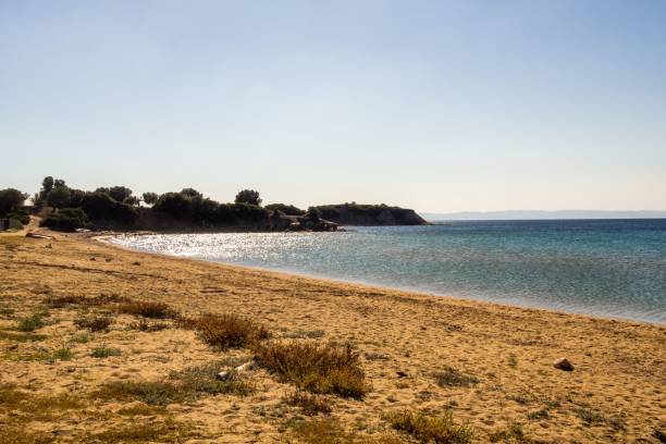 istock Beautiful coastal landscape in Halkidiki, Greece 1447312859
