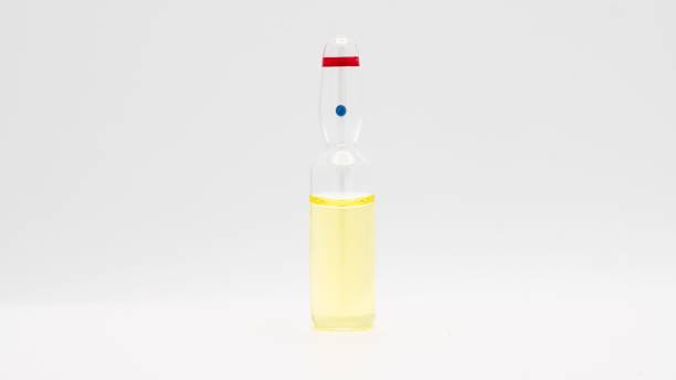 istock Anesthesia drug glass bottle isolated on a white background 1447315067