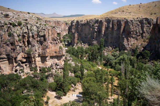 valle di ihlara nella regione della cappadocia in turchia - ihlara valley foto e immagini stock