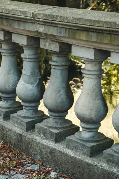 istock Concrete fence in the park 1447326290