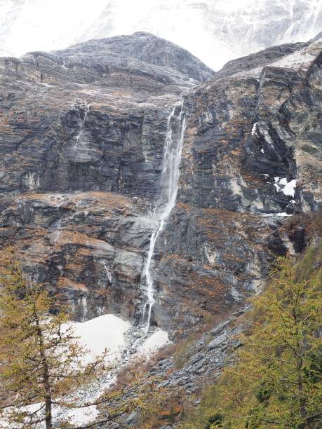 istock Vertical shot of a river flowing on the mountains 1447326763