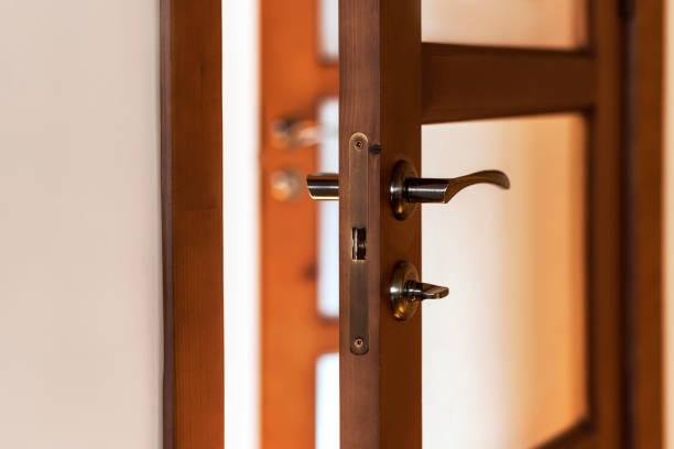 istock Interior Door with Glass in Apartment 1447332293