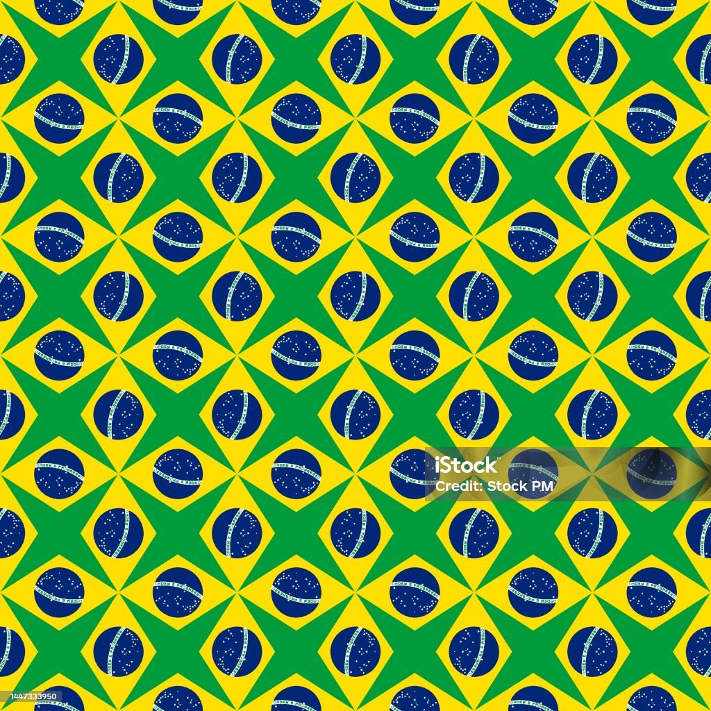 Brazil Pattern Simple Brasil Pattern Design Vector Illustration Stock Illustration - Download ...