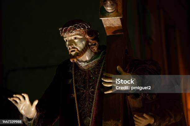 Jesus Nazareno Carving Of The Holy Week Of Tordesillas Valladolidspain Stock Photo - Download Image Now