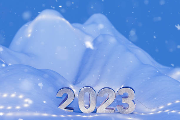 istock 2023 Numbers in Winter Landscape 1447341434