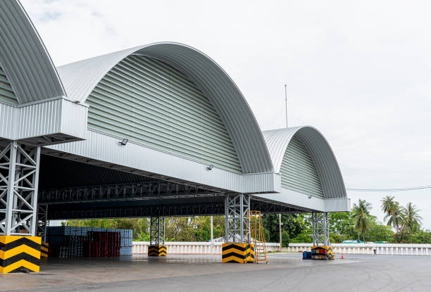 istock Roof and structure large distribution center 1447344415