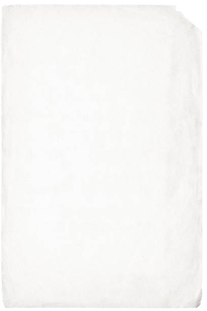 istock newsletter isolated on white background, bleached paper texture for note or letter 1447350492