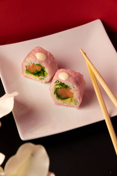 istock Sushi uramaki sashimi 1447352519