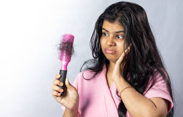 istock Hair problem of indian woman 1447353976