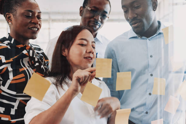 istock Business team collaboration in office. 1447355359