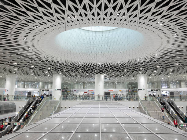 istock Gangxia North Station，Shenzhen Metro，China 1447355415