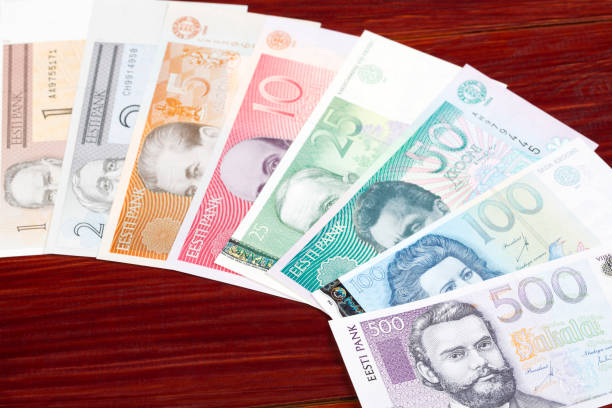 istock Estonian kroon a business background 1447356957