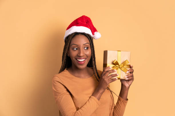 istock woman to find out gift box present 1447358174