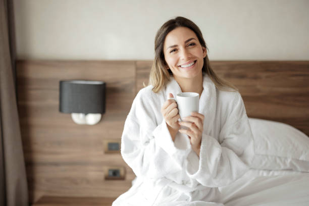 istock Waking up with a warm cup of coffee 1447358495