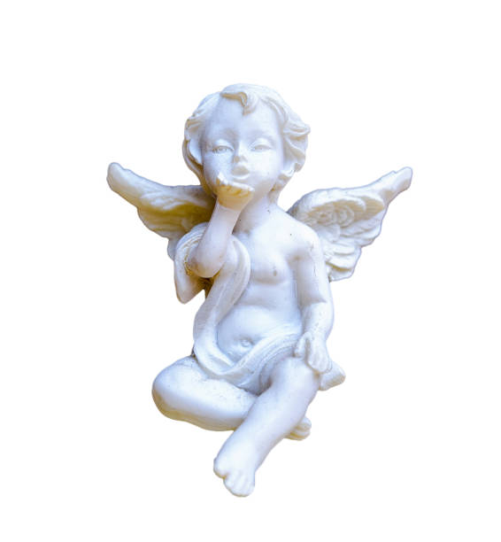 istock Cupid Angel isolated on the white background. 1447358638