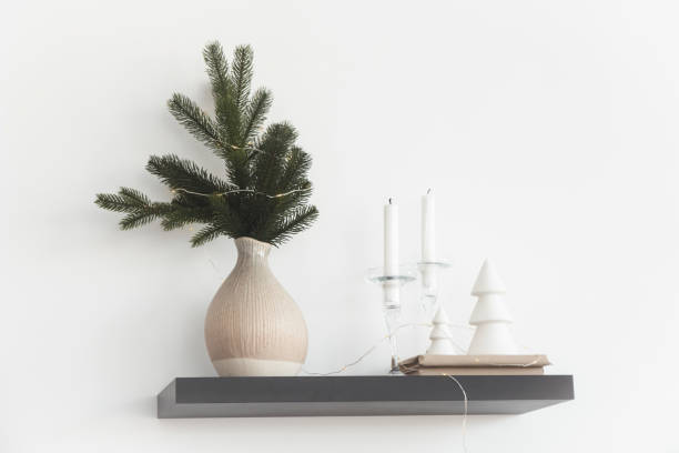 istock candlesticks and New Year's decor in a vase 1447358797