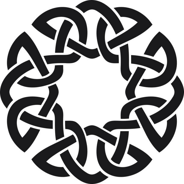 Signo de nudos celtas, negro - ilustración de arte vectorial