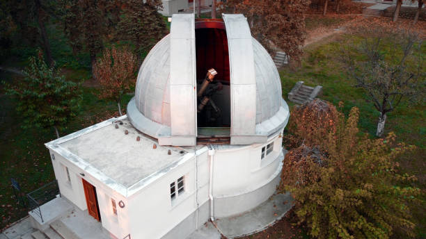 istock Astronomical observatory for science research of space and cosmos. 1447360156