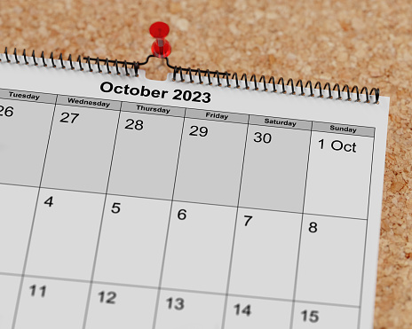Calendar Detail: October 2023