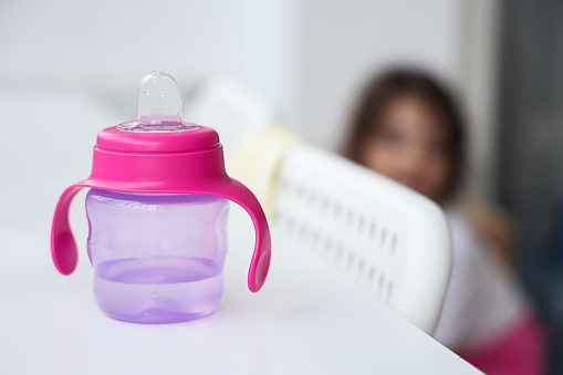 Baby Girl With Bottle