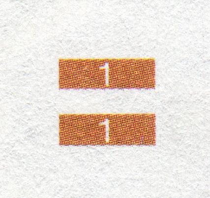 Number 1 Pattern Design on Banknote