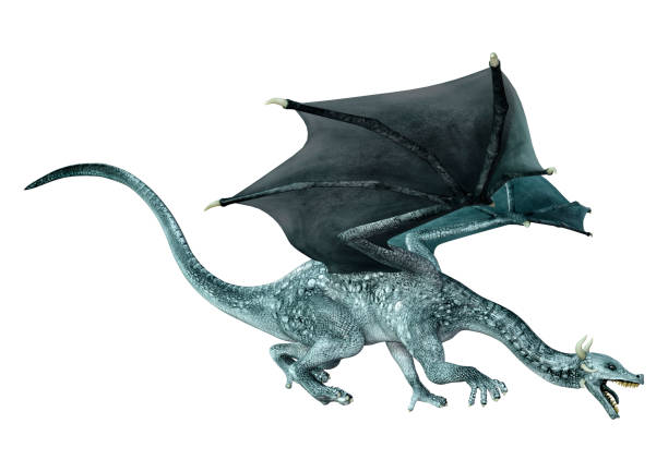 istock 3D Rendering Fairy Tale Dragon on White 1447377112
