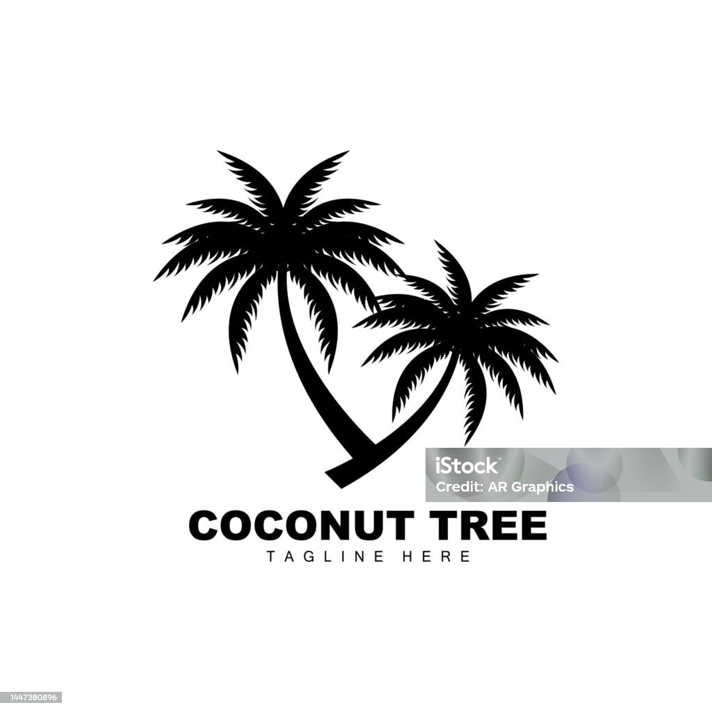 Logo Cây Dừa Ocean Tree Vector Thiết Kế Cho Mẫu Xây Dựng Thương ...