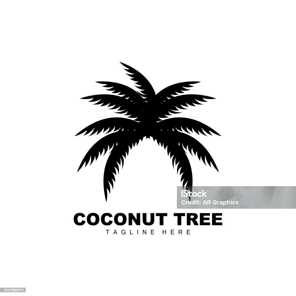 Logo Cây Dừa Ocean Tree Vector Thiết Kế Cho Mẫu Xây Dựng Thương ...