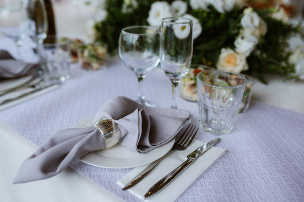 istock wedding glasses for wine and champagne 1447400458
