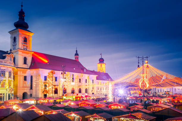 istock Sibiu, Romania, Christmas Market 1447400528