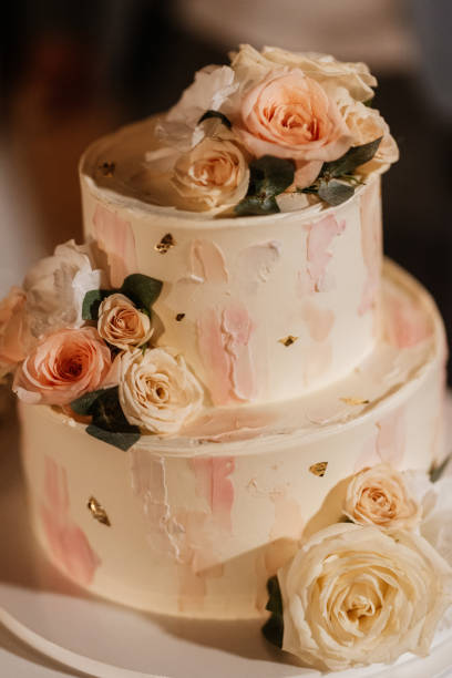 istock wedding cake at the wedding 1447400569