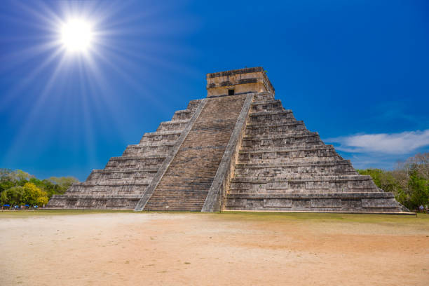 istock Temple Pyramid of Kukulcan El Castillo, Chichen Itza, Yucatan, Mexico, Maya civilization 1447401667