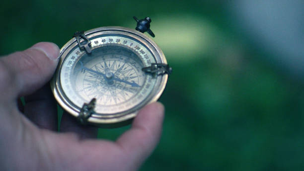 Free Stock Photo of Hand holding a vintage compass open | Download Free ...
