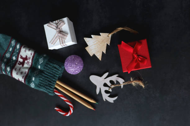 istock Stocking with Toys and Presents 1447408191