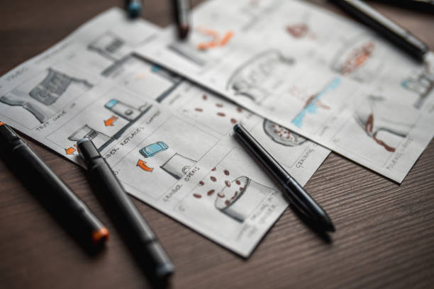 istock Storyboard And Colored Pencils On The Table 1447408567