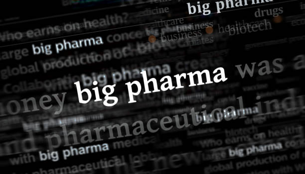 istock Big Pharma headline titles media with 3d illustration 1447410564