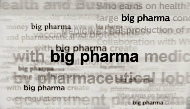 istock Big Pharma headline titles media with 3d illustration 1447410768