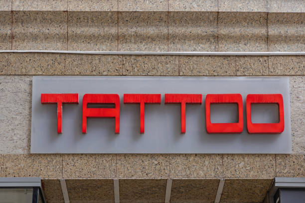 istock Red Sign Tattoo 1447412246