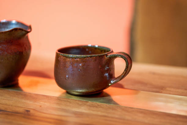 istock Delicate Chinese teapot and teacups close-up 1447414760