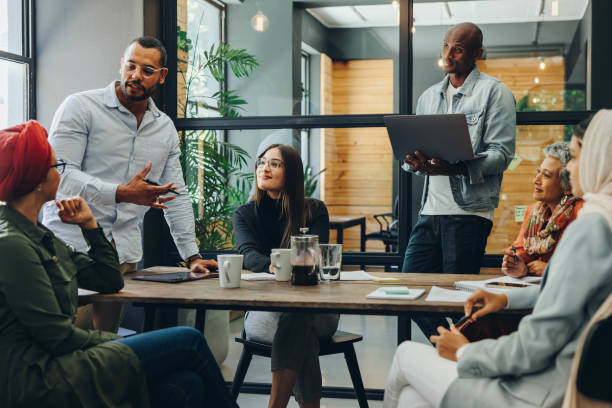 istock Creative business team having a meeting in an office 1447417501