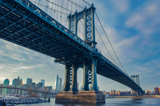istock Brooklyn Bridge New York in winter 1447421244