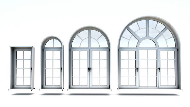 istock 3d illustration of window frame set collection 1447430785