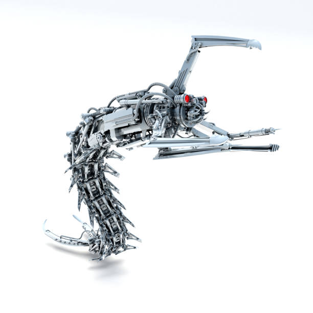 istock 3D illustration of robot centipede 1447430796