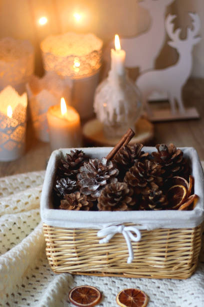 istock Pine Cones, Spices and Candles 1447450604