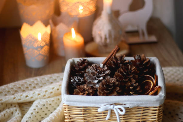 istock Pine Cones, Spices and Candles 1447450605