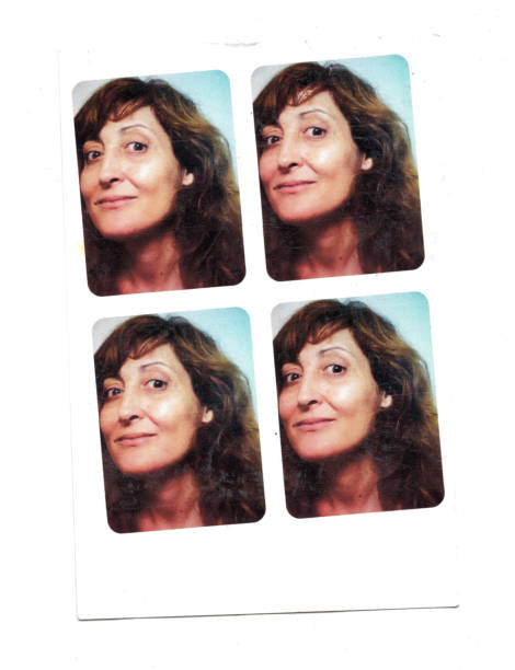 Woman photo booth portrait