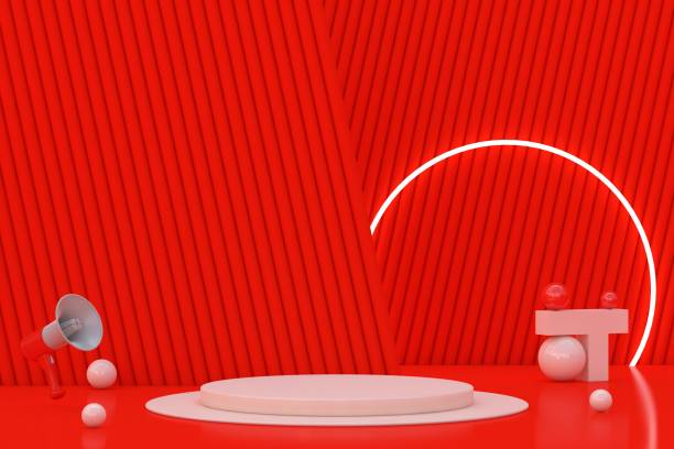 istock Abstract product presentation platform, pedestal podium 1447457823