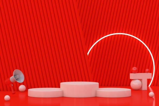 istock Abstract product presentation platform, pedestal podium 1447458093
