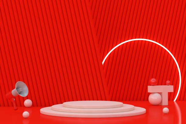 istock Abstract product presentation platform, pedestal podium 1447458648