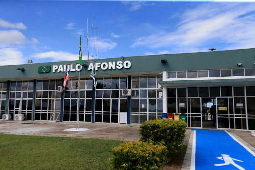 aulo afonso, bahia, brazil - november 29, 2022: view of the airport of Paulo Afonso city in Bahia.